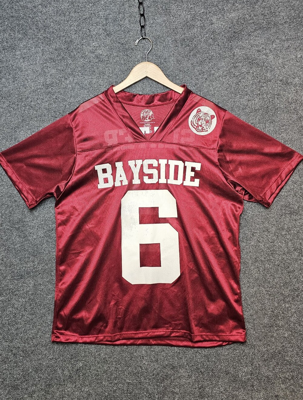 VTG Saved By The Bell A.C. Slater #6 Bayside Tigers Football Jersey XL Retro 90s